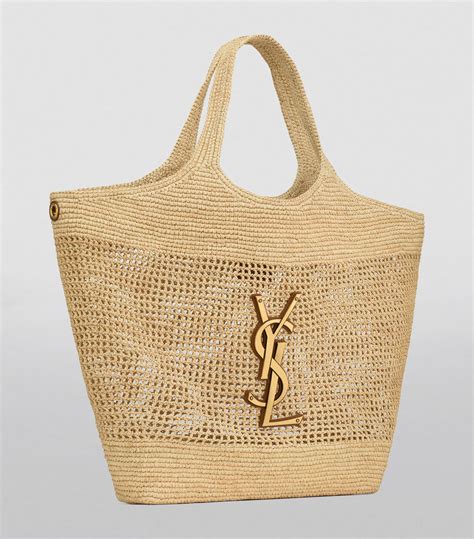 saint laurent tote raffia